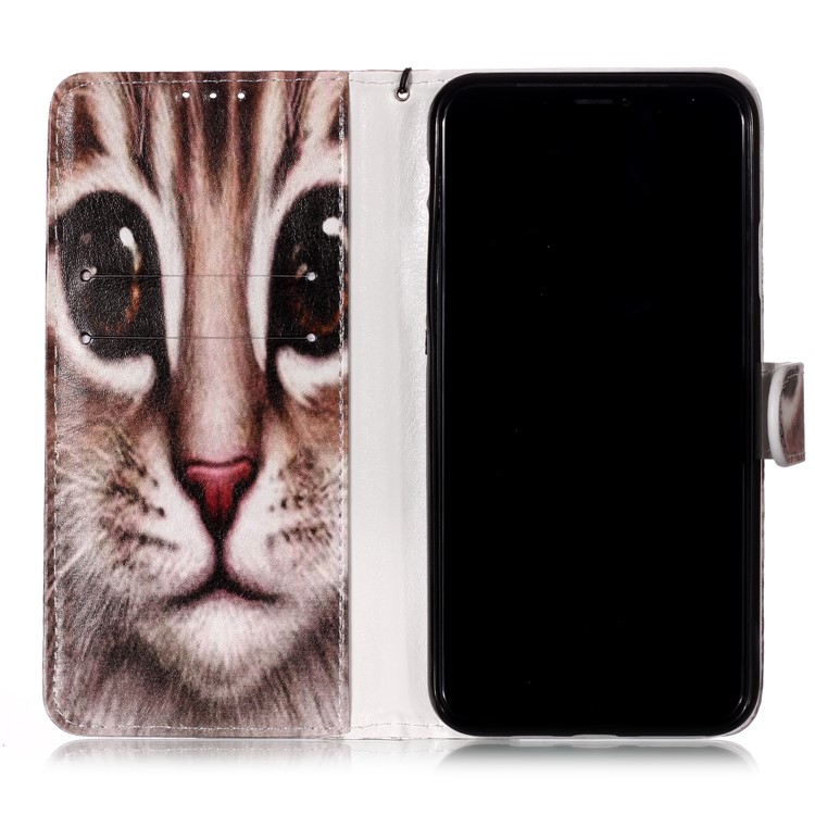 Printing Surface Leather Wallet Stand Case for iPhone 11 Pro Max 6.5 inch (2019) - Cat Face-7
