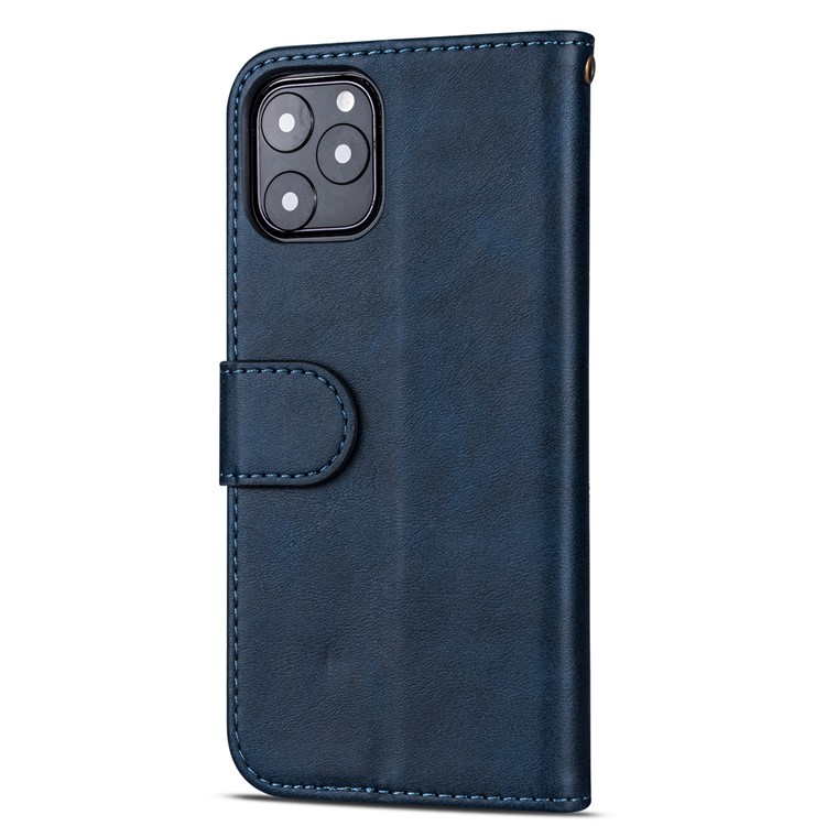 Zipper Pocket Leather Wallet Case for iPhone 11 6.1 inch (2019) - Blue-3