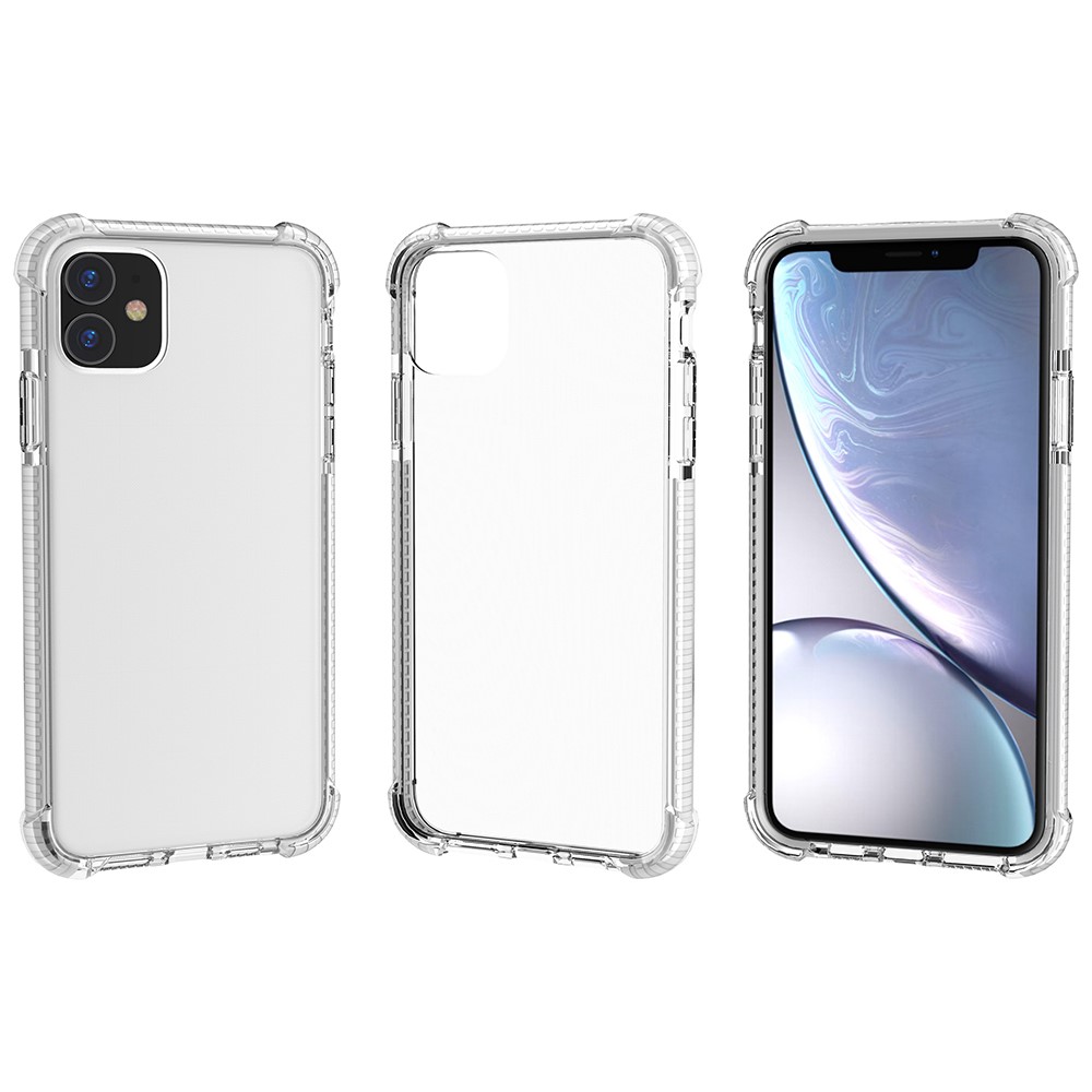 Drop-resistant Acrylic Hard Protection Phone Case Covering for iPhone 11 6.1 inch (2019) - White-2