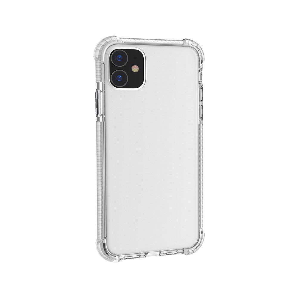 Drop-resistant Acrylic Hard Protection Phone Case Covering for iPhone 11 6.1 inch (2019) - White-3
