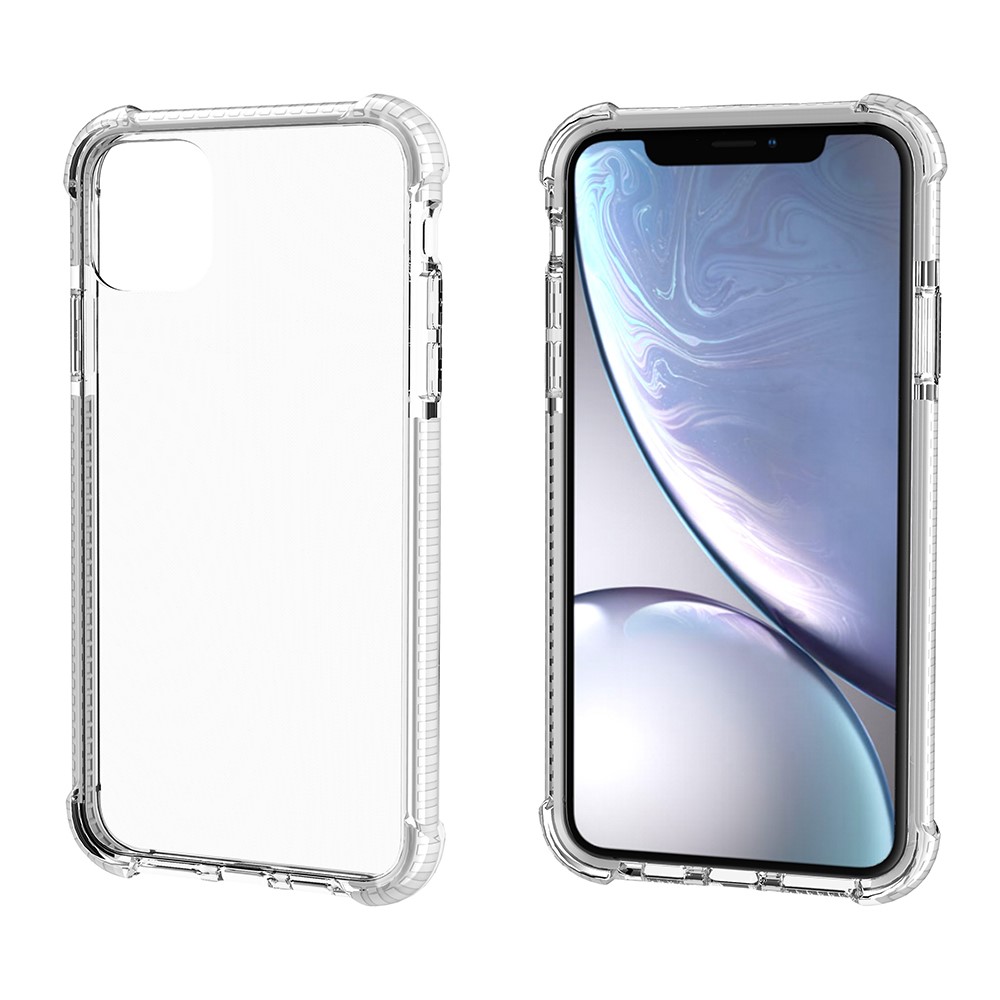 Drop-resistant Acrylic Hard Protection Phone Case Covering for iPhone 11 6.1 inch (2019) - White-4