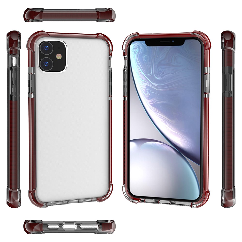 Drop-resistant Acrylic Hard Protection Phone Case Covering for iPhone 11 6.1 inch (2019) - Coffee-8