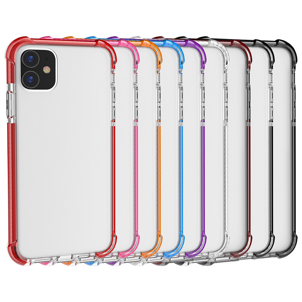 Drop-resistant Acrylic Hard Protection Phone Case Covering for iPhone 11 6.1 inch (2019) - Red-10