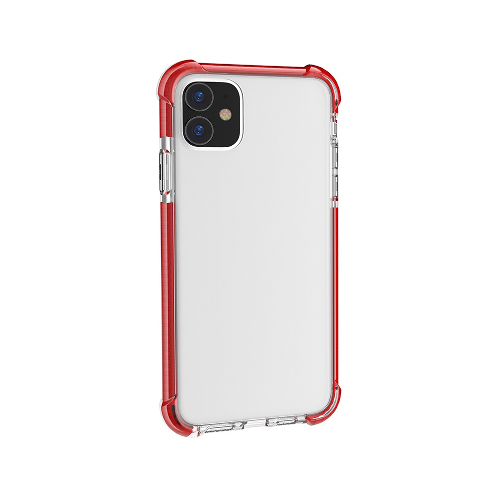 Drop-resistant Acrylic Hard Protection Phone Case Covering for iPhone 11 6.1 inch (2019) - Red-3