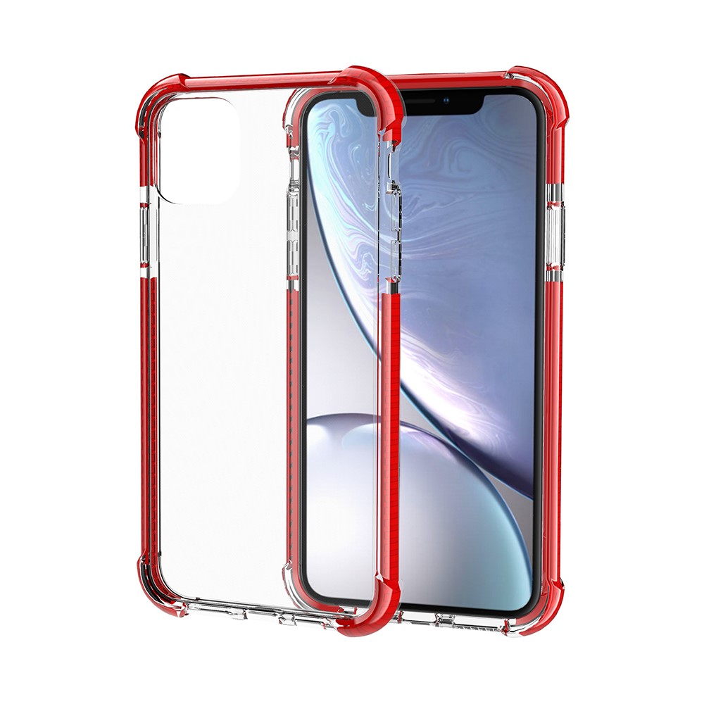 Drop-resistant Acrylic Hard Protection Phone Case Covering for iPhone 11 6.1 inch (2019) - Red-5