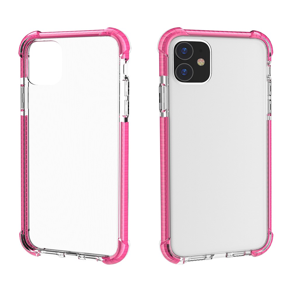 Drop-resistant Acrylic Hard Protection Phone Case Covering for iPhone 11 6.1 inch (2019) - Rose-6