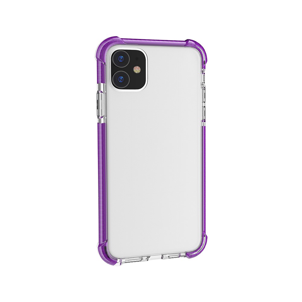 Drop-resistant Acrylic Hard Protection Phone Case Covering for iPhone 11 6.1 inch (2019) - Purple-3