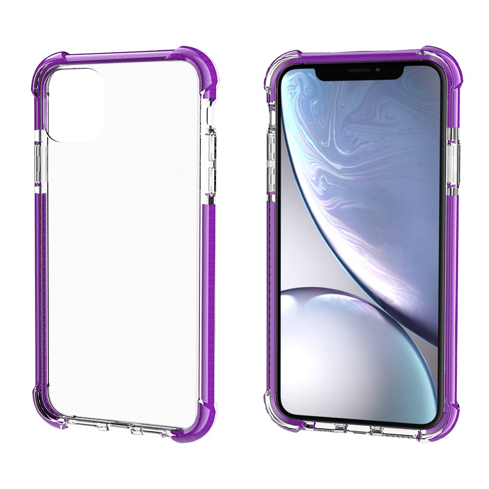 Drop-resistant Acrylic Hard Protection Phone Case Covering for iPhone 11 6.1 inch (2019) - Purple-4