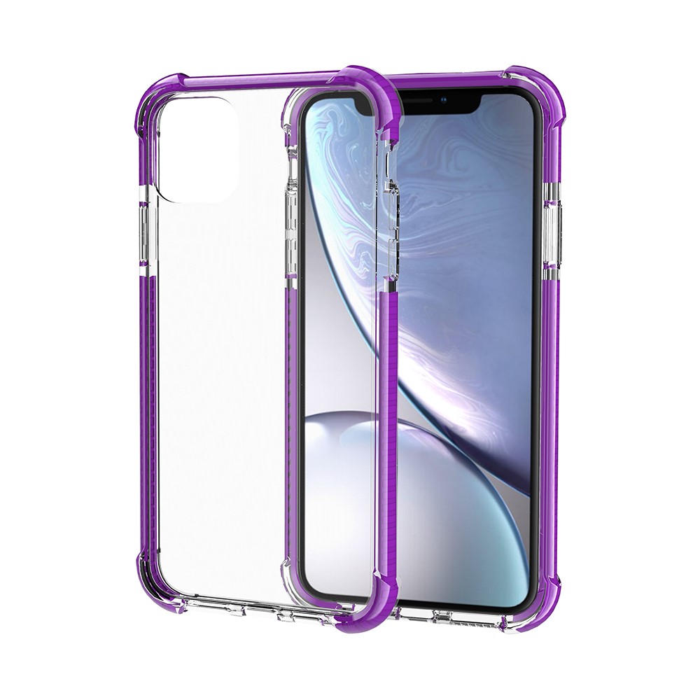 Drop-resistant Acrylic Hard Protection Phone Case Covering for iPhone 11 6.1 inch (2019) - Purple-5