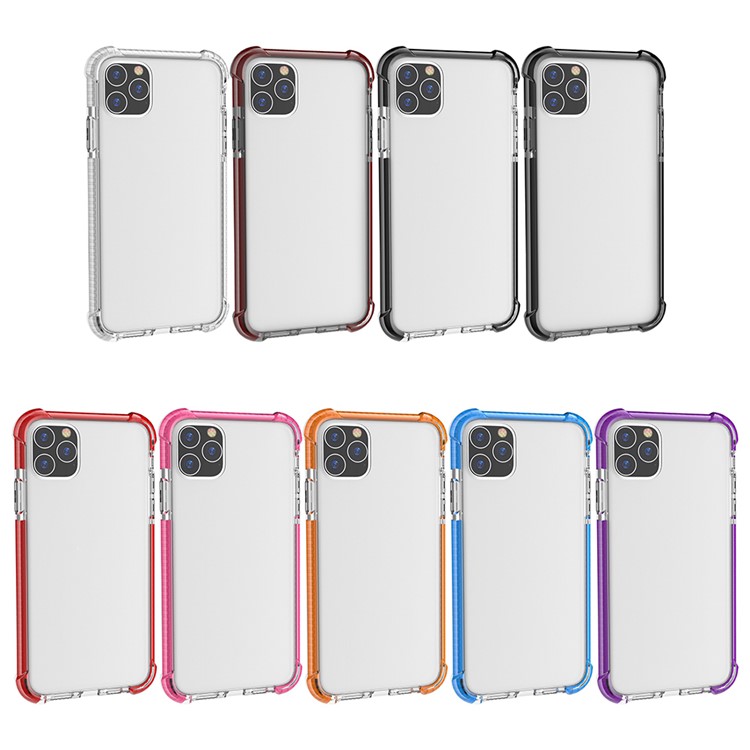 Acrílico À Prova De Choque + Tampa Traseira Do Híbrido De TPU Para O Iphone (2019) 6,5 Polegadas - Tudo Preto-10