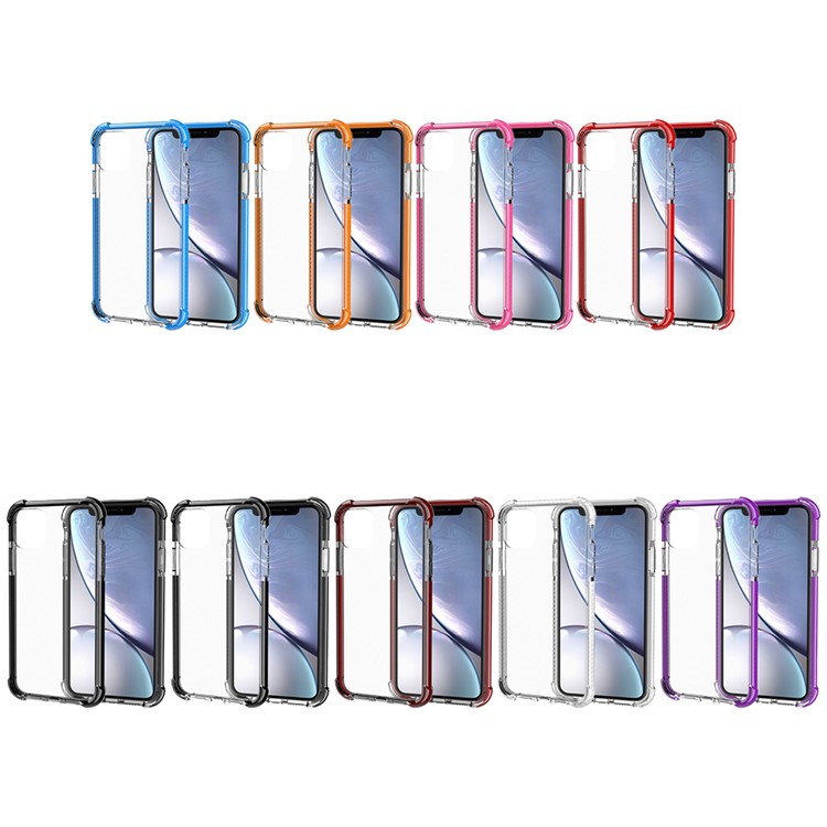 Acrílico À Prova De Choque + Tampa Traseira Do Híbrido De TPU Para O Iphone (2019) 6,5 Polegadas - Tudo Preto-11