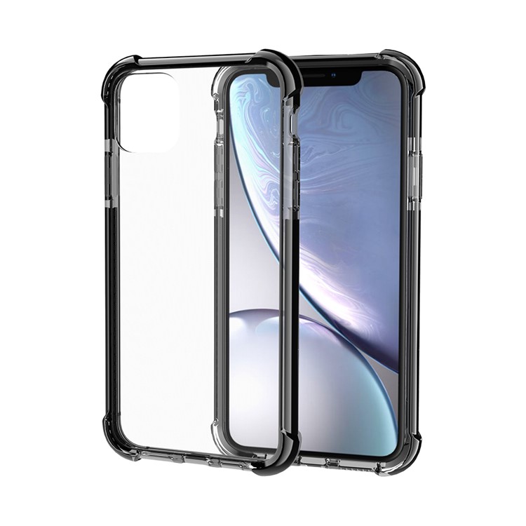 Acrílico À Prova De Choque + Tampa Traseira Do Híbrido De TPU Para O Iphone (2019) 6,5 Polegadas - Tudo Preto-3