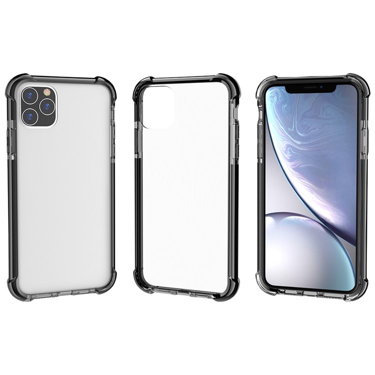 Acrílico À Prova De Choque + Tampa Traseira Do Híbrido De TPU Para O Iphone (2019) 6,5 Polegadas - Tudo Preto-6
