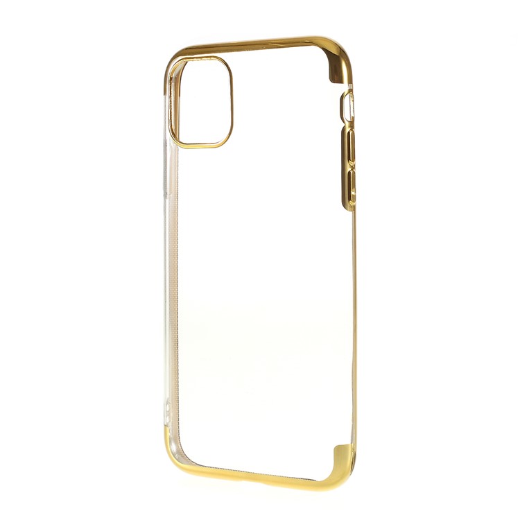 Electroplating Clear TPU Phone Case for Apple iPhone 11 Pro 5.8 inch (2019) - Gold-2