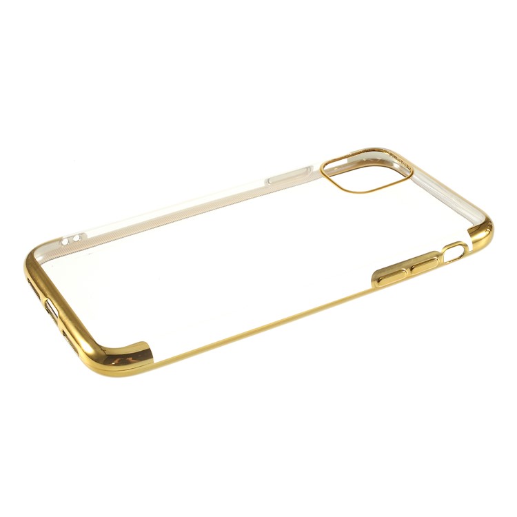 Electroplating Clear TPU Phone Case for Apple iPhone 11 Pro 5.8 inch (2019) - Gold-4