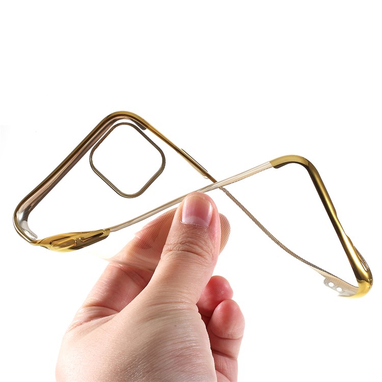 Electroplating Clear TPU Phone Case for Apple iPhone 11 Pro 5.8 inch (2019) - Gold-5