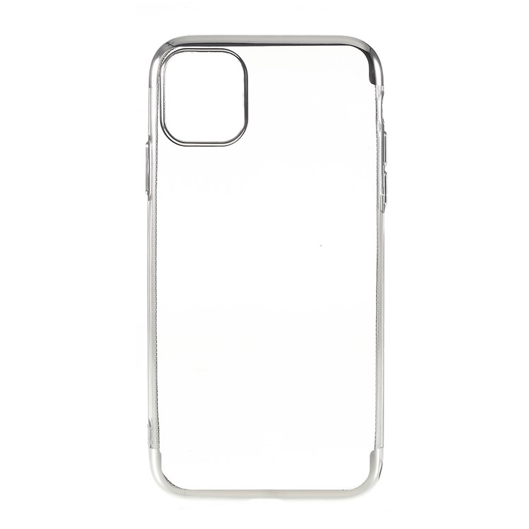 Electroplating Clear TPU Phone Case for Apple iPhone 11 Pro 5.8 inch (2019) - Silver-1