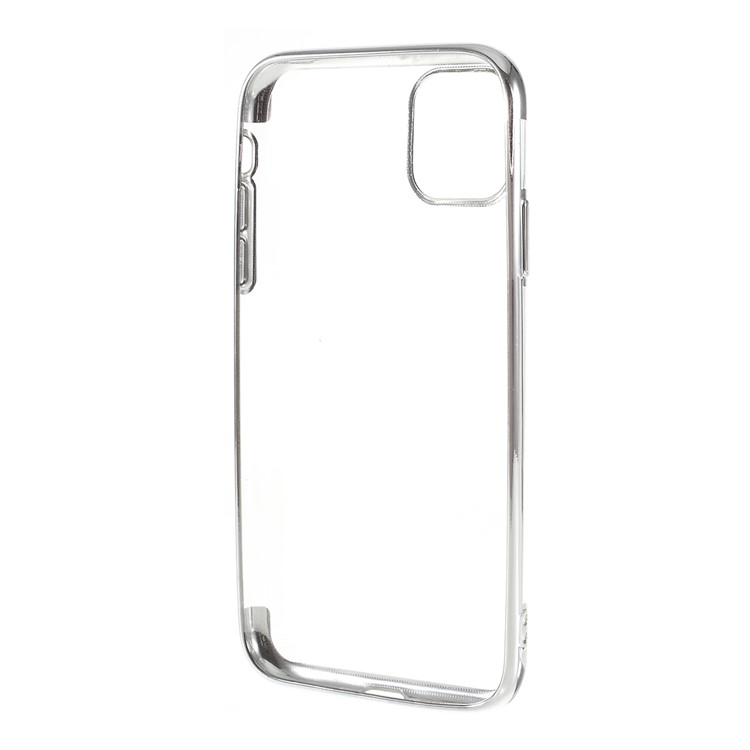 Electroplating Clear TPU Phone Case for Apple iPhone 11 Pro 5.8 inch (2019) - Silver-3