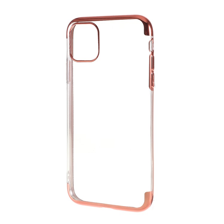 Electroplating Edges TPU Phone Cover for iPhone 11 6.1 inch (2019) - Rose Gold-2