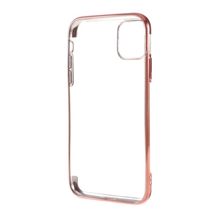 Electroplating Edges TPU Phone Cover for iPhone 11 6.1 inch (2019) - Rose Gold-3