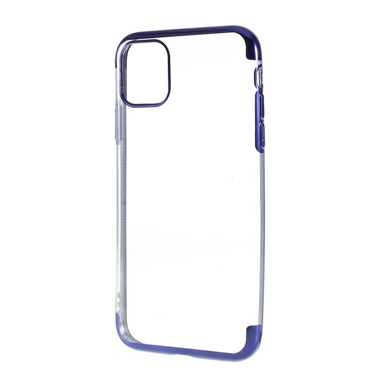 Electroplating Edges TPU Phone Cover for iPhone (2019) 6.1-inch - Blue-2