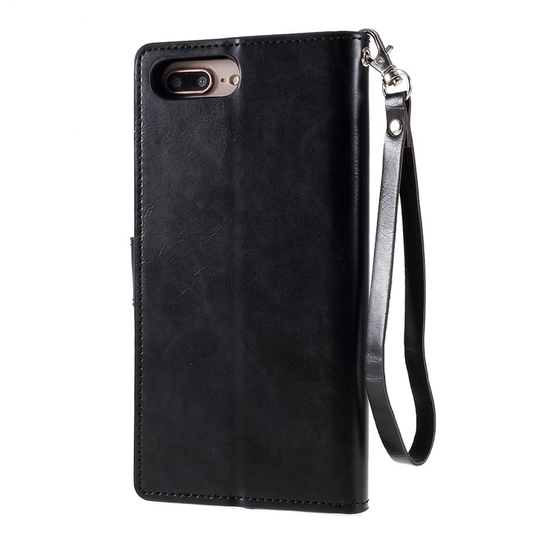 MERCURY GOOSPERY Detachable PU Leather Stand Mobile Phone Casing Wallet Cover for iPhone 8 Plus/7 Plus/6 Plus 5.5 inch - Black-3