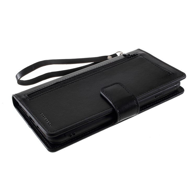 MERCURY GOOSPERY Detachable PU Leather Stand Mobile Phone Casing Wallet Cover for iPhone 8 Plus/7 Plus/6 Plus 5.5 inch - Black-5