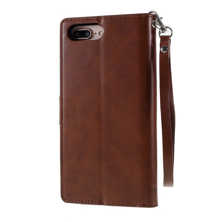MERCURY GOOSPERY Abnehmbarer PU-Lederständer Für Das IPhone 8 Plus / 7 Plus / 6 Plus 5,5 Zoll - Braun-3
