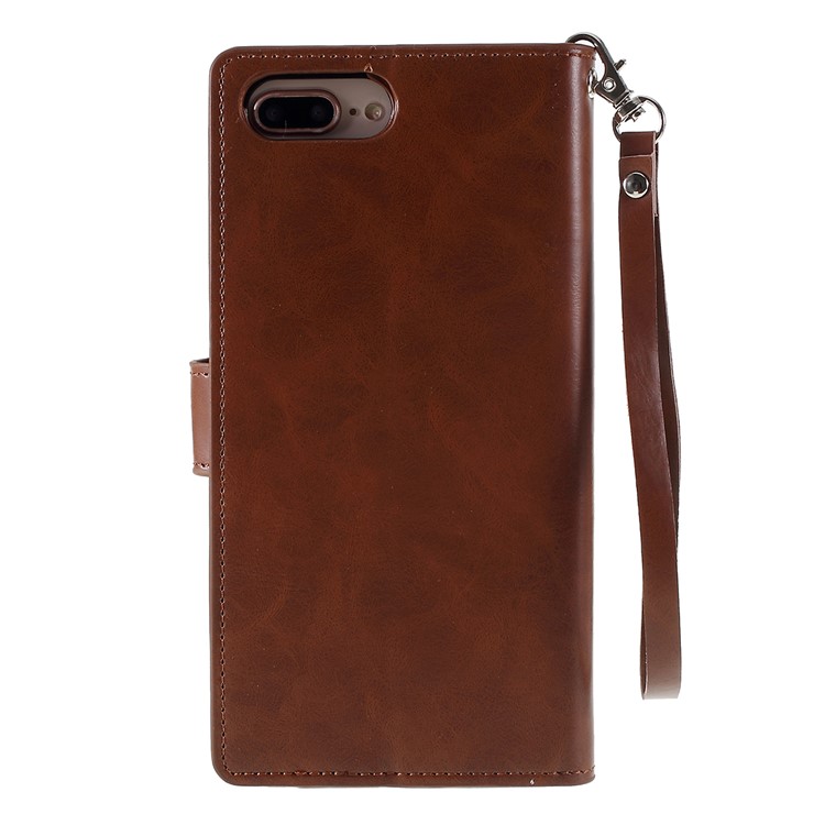 MERCURY GOOSPERY Abnehmbarer PU-Lederständer Für Das IPhone 8 Plus / 7 Plus / 6 Plus 5,5 Zoll - Braun-4