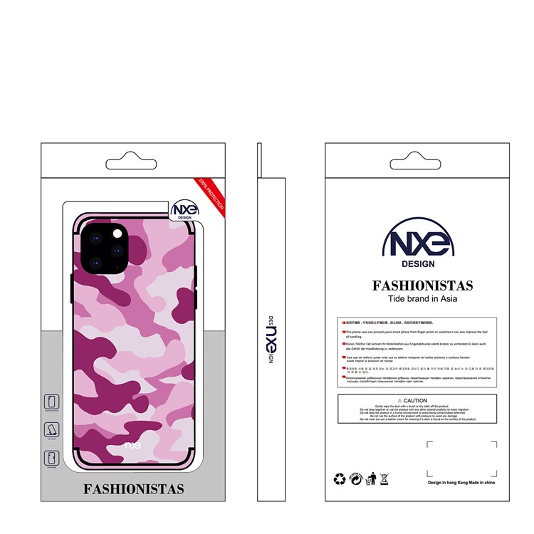 NXE Camouflage PC + TPU Hybrid Shell Phone Case for iPhone 11 Pro 5.8 inch (2019) - Rose-6
