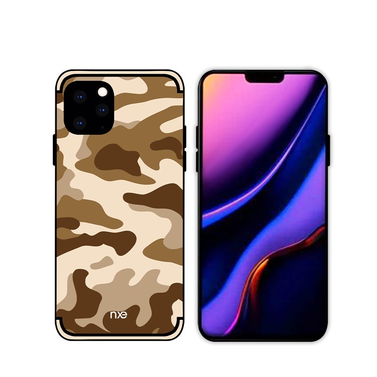 NXE Camouflage PC + TPU Hybrid Shell Phone Case for iPhone 11 Pro 5.8 inch (2019) - Brown-1