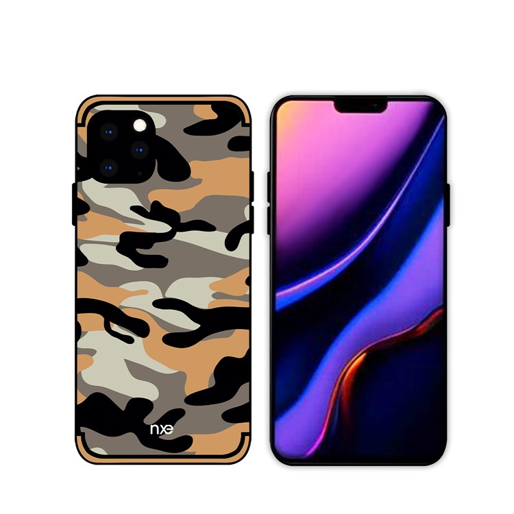 NXE Camouflage PC + TPU Hybrid Shell Phone Case for iPhone 11 Pro 5.8 inch (2019) - Orange-1