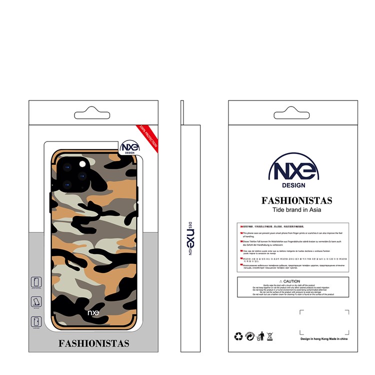 NXE Camouflage PC + TPU Hybrid Shell Phone Case for iPhone 11 Pro 5.8 inch (2019) - Orange-6