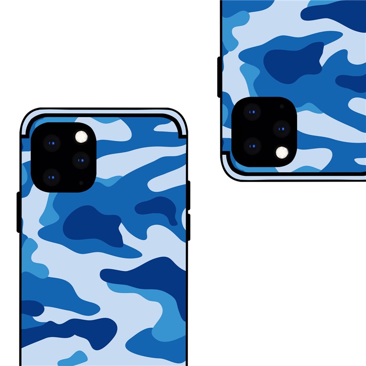 NXE Camouflage PC + TPU Hybrid Shell Phone Case for iPhone 11 Pro 5.8 inch (2019) - Blue-3