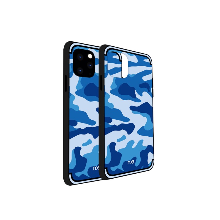 NXE Camouflage PC + TPU Hybrid Shell Phone Case for iPhone 11 Pro 5.8 inch (2019) - Blue-4