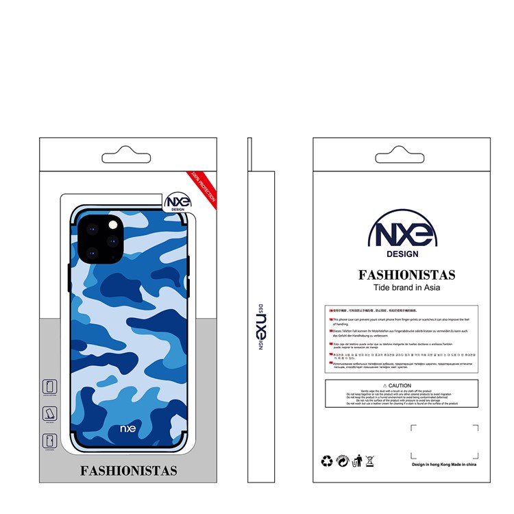 NXE Camouflage PC + TPU Hybrid Shell Phone Case for iPhone 11 Pro 5.8 inch (2019) - Blue-6