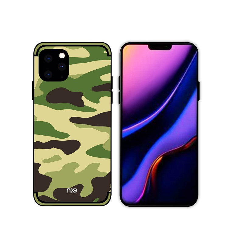 NXE Camouflage PC + TPU Combo Cell Casing for iPhone 11 Pro Max 6.5 inch (2019) - Light Green-1