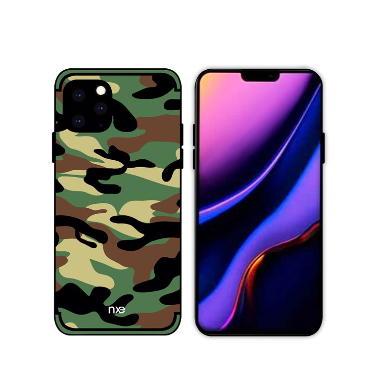NXE Camouflage PC + TPU Combo Cell Casing for iPhone 11 Pro Max 6.5 inch (2019) - Dark Green-1