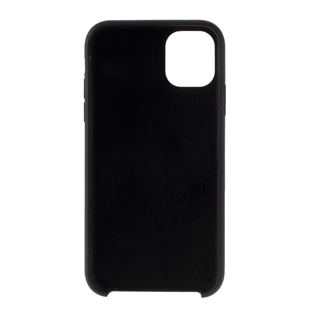 Silky Soft Touch Solid Silicone Phone Shell Cover for iPhone (2019) 5.8-inch - Black-4