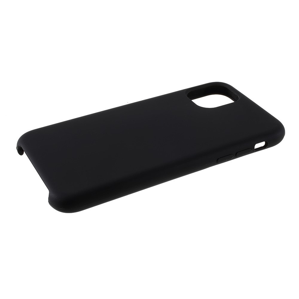 Silky Soft Touch Solid Silicone Phone Shell Cover for iPhone (2019) 5.8-inch - Black-7