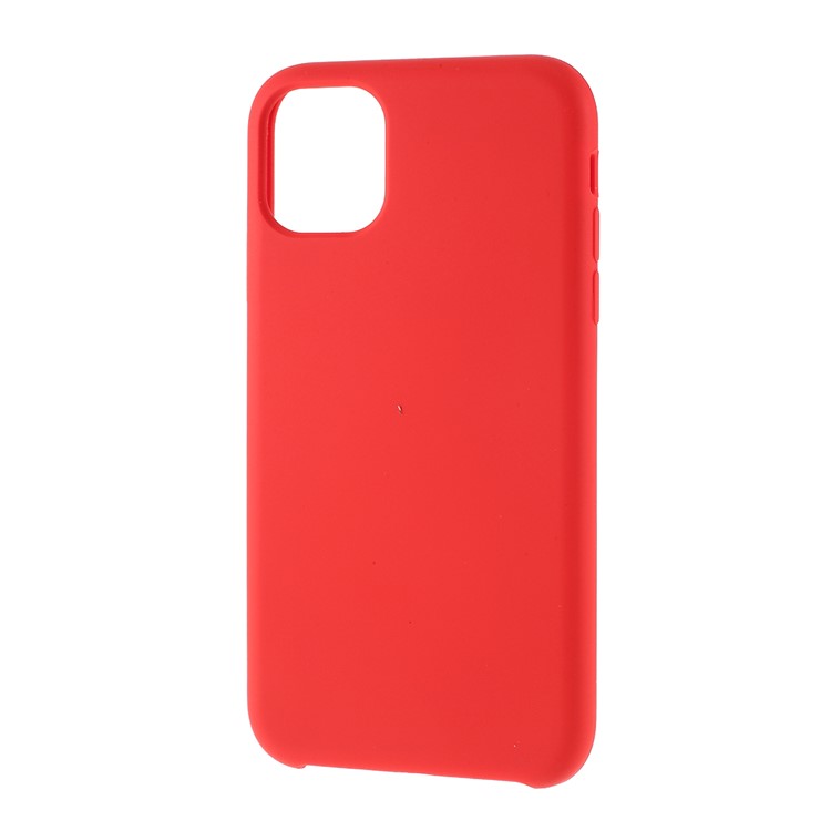 Silky Soft Touch Solid Silicone Phone Shell Cover for iPhone 11 Pro 5.8 inch (2019) - Red-2