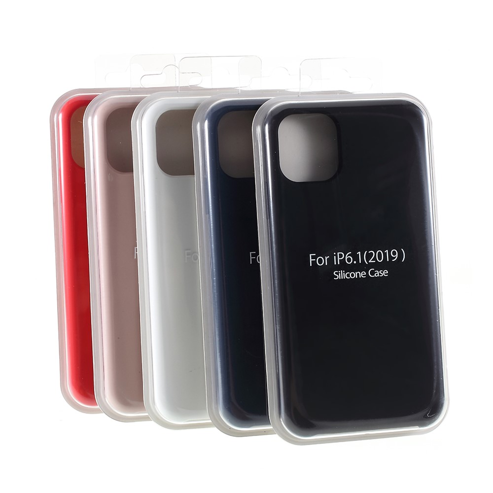 For iPhone (2019) 6.5-inch Solid Silicone Cell Mobile Phone Cover - Black-9