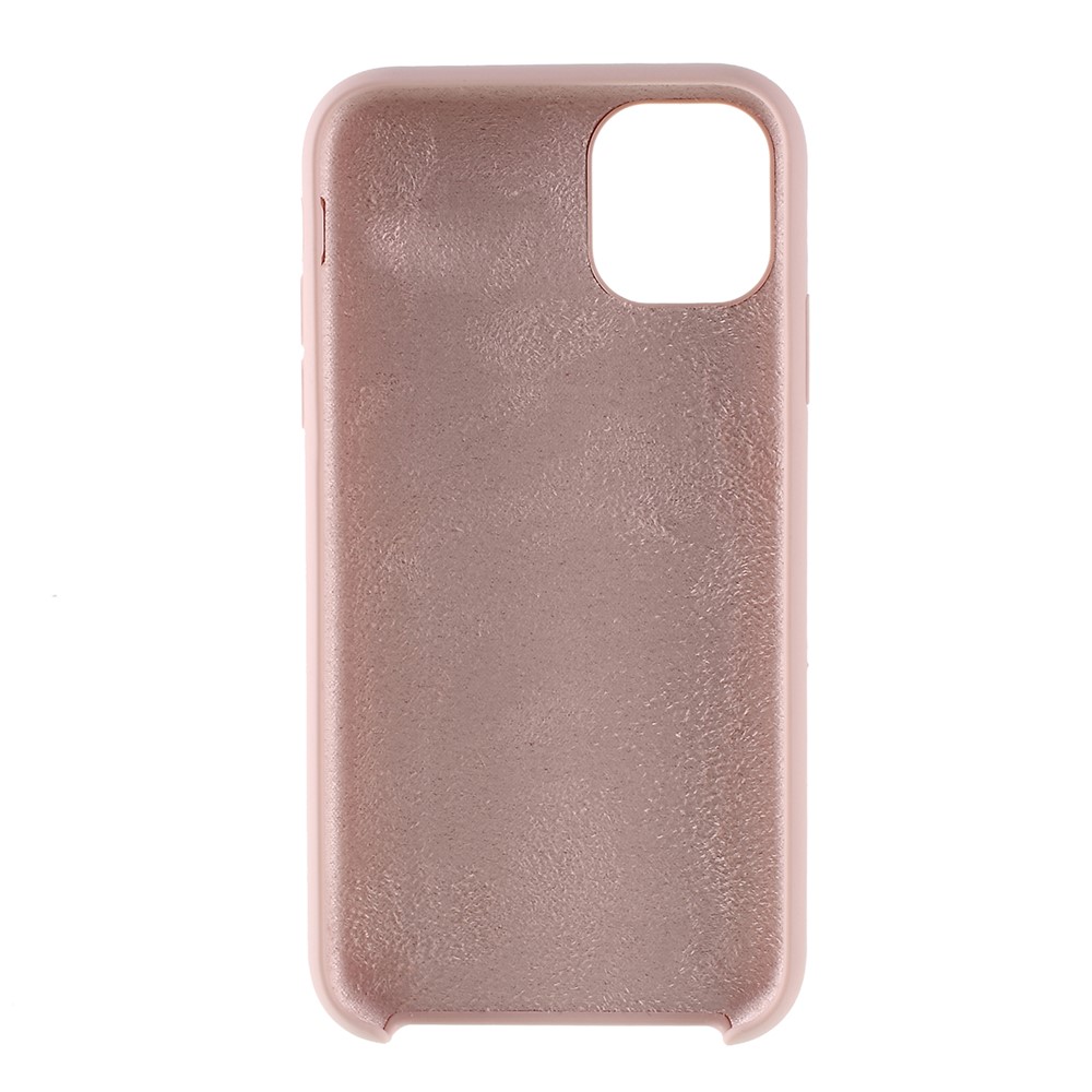 For iPhone 11 6.1 inch (2019) Solid Silicone Cell Phone Cover Casing - Pink-4