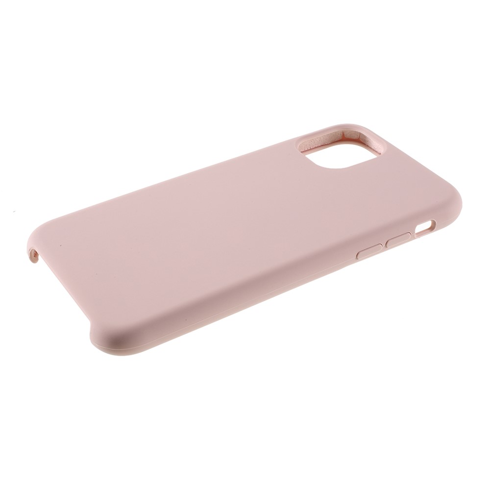 For iPhone 11 6.1 inch (2019) Solid Silicone Cell Phone Cover Casing - Pink-5