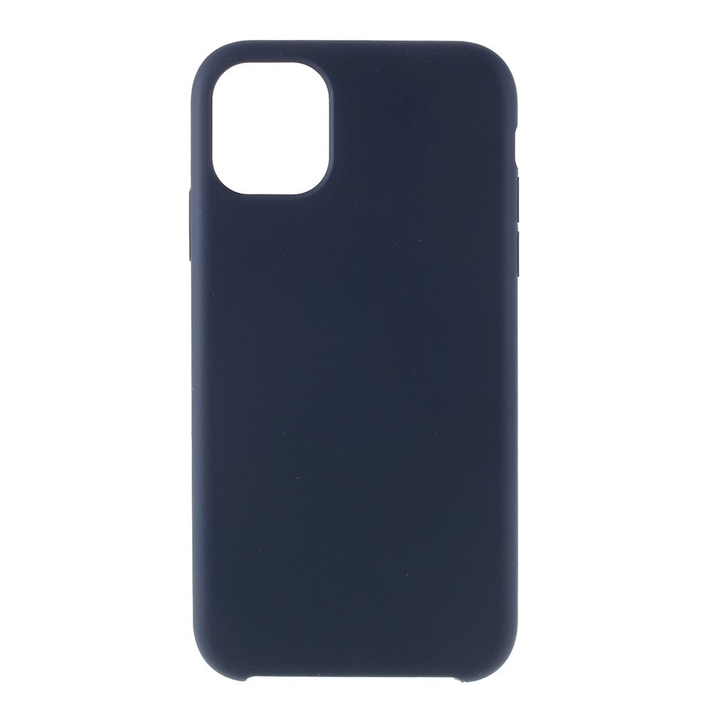 Für Iphone (2019) 6,1 Zoll Solide Silikon Handy Abdeckung Gehäuse - Blau-1
