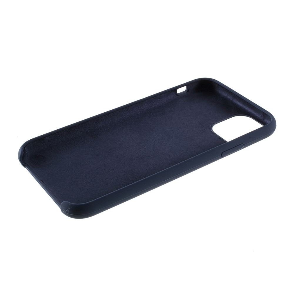 Für Iphone (2019) 6,1 Zoll Solide Silikon Handy Abdeckung Gehäuse - Blau-6