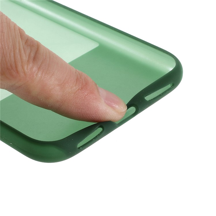 Translucent Silicone Phone Case for iPhone X/XS 5.8 inch - Green-11