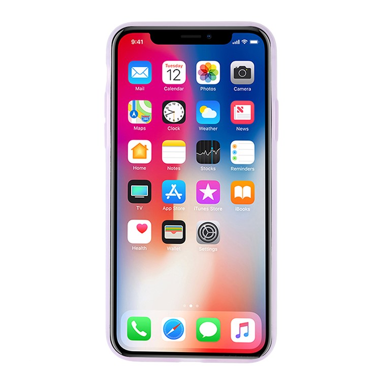Translucent Silicone Phone Case for iPhone X/XS 5.8 inch - Rose-2