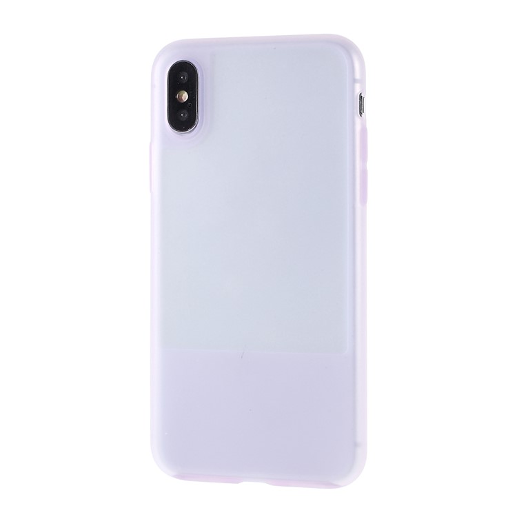 Translucent Silicone Phone Case for iPhone X/XS 5.8 inch - Rose-3