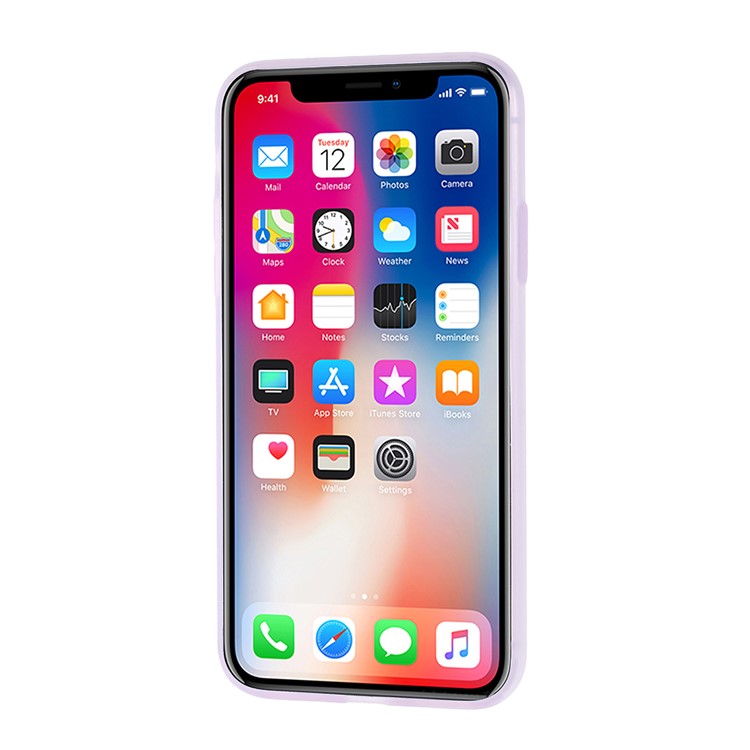 Translucent Silicone Phone Case for iPhone X/XS 5.8 inch - Rose-4